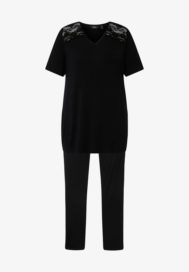 Ulla Popken MANCHES COURTES ET DÉCOLLETÉ EN V - Nachtwäsche Set - Noir 7 Ulla Popken MANCHES COURTES ET DÉCOLLETÉ EN V - Nachtwäsche Set - Noir – Bild 5
