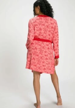 Ulla Popken Bademantel - Light Red Multi -Ulla Popken 9abccbb8450041c7a90e2eb15a517ee8
