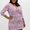 Ulla Popken Bluse - Pfirsich-pink