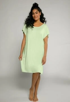 Ulla Popken Nachthemd - Hell Neongrün