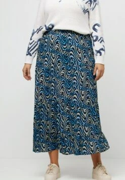 Ulla Popken A-Linien-Rock - Marine