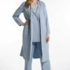 Ulla Popken Klassischer Mantel - Dove Blue -Ulla Popken 9c1db7c10bc1436ab7493c86c495c077