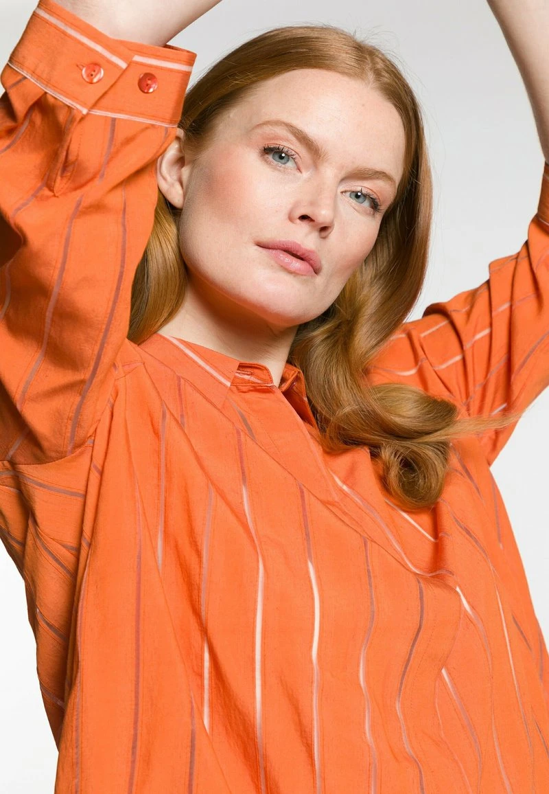 Ulla Popken STREIFEN, 3/4-ARM - Hemdbluse - Sonnenblumengelb 5 Ulla Popken STREIFEN, 3/4-ARM - Hemdbluse - Sonnenblumengelb – Bild 3