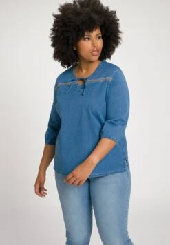 Ulla Popken ZIG ZAG - Bluse - Light Blue -Ulla Popken 9d3742916cd142aabe4d6a990cac78cf 1