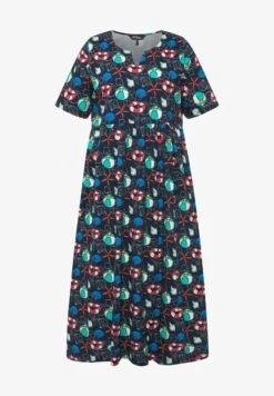 Ulla Popken Jerseykleid - Navy Multi -Ulla Popken 9d8fa7eda8174a7a96a613059b9f9673