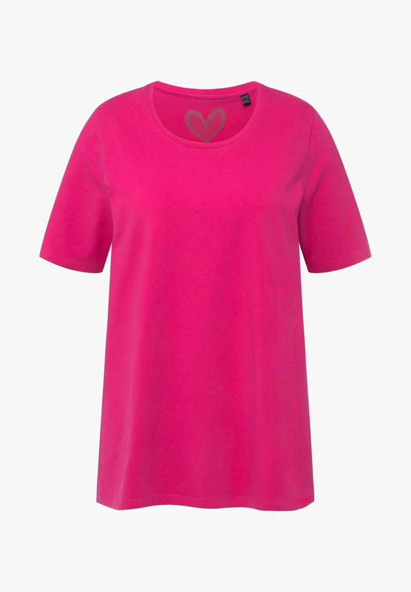 Ulla Popken RUNDHALSAUSSCHNITT - T-Shirt Basic - Fuchsia Pink 7 Ulla Popken RUNDHALSAUSSCHNITT - T-Shirt Basic - Fuchsia Pink – Bild 5