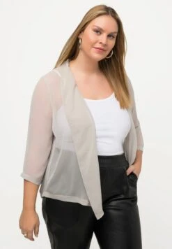 Ulla Popken Strickjacke - Gris Métal -Ulla Popken 9e1104a39add4c61a4a0a8dcccb717ab