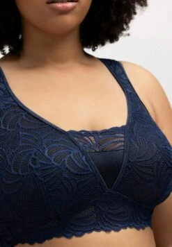 Ulla Popken Triangel BH - Nachtblau -Ulla Popken 9f118cb4d2da46289cf0e873a5a211fc