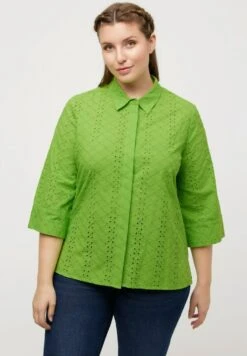 Ulla Popken Hemdbluse - Citron Vert