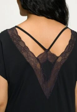 Ulla Popken HALBARM - Nachthemd - Noir -Ulla Popken a050fa8c2cf04ef88c31b5eeb08d9725