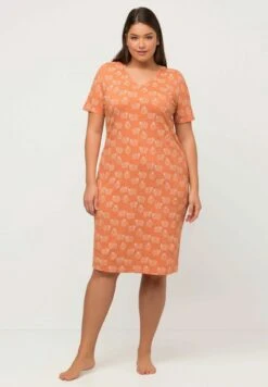 Ulla Popken Nachthemd - Beige Red -Ulla Popken a05306792a2e49cba2676f22c6c15745 1