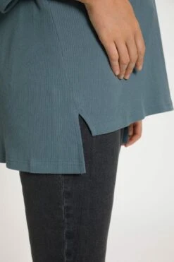 Ulla Popken Langarmshirt - Taubenblau -Ulla Popken a0ab9c2a211f4a3cab4f31dd15ca0d3c