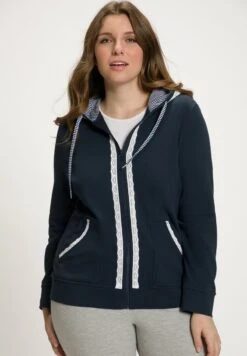 Ulla Popken Sweatjacke - Bleu Marine