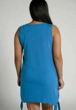 Ulla Popken ZIPFELSAUM ÄRMELLOS - Nachthemd - Poolblau -Ulla Popken a140afe7920b41c9a6b47d42acc25634