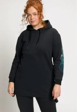 Ulla Popken LONGLINE LANGE MOUWEN - Sweatshirt - Zwart -Ulla Popken a258a18fef80473986b83168ae98b99b 1