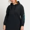 Ulla Popken LONGLINE LANGE MOUWEN - Sweatshirt - Zwart -Ulla Popken a258a18fef80473986b83168ae98b99b