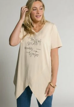 Ulla Popken T-Shirt Print - écru