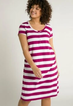 Ulla Popken Jerseykleid - Magnolienrot