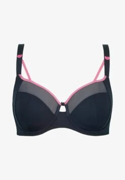 Ulla Popken STRAPPY HEART DETAIL - Bügel BH - Navy Blue -Ulla Popken a6b513afd80348d3b78c92ccd6f1a01c