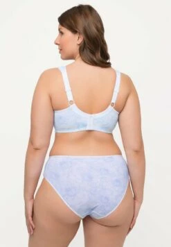 Ulla Popken SANS ARMATURES BONNET C-D IMPRIMÉ FLORAL - Bustier - Bleu Clair -Ulla Popken a7b6543d550a4c18a78568aaa0f926c3