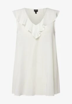 Ulla Popken SANS MANCHES DÉCOLLETÉ EN V. - Bluse - Blanc Cassé -Ulla Popken a81bf4a2b05e4a1487e590853c0b07a7