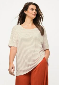 Ulla Popken OVERSIZED DÉCOLLETÉ ROND ET MANCHES COURTES - T-Shirt Print - Chair -Ulla Popken a8208a1b04be4a76afdd78547d08263b