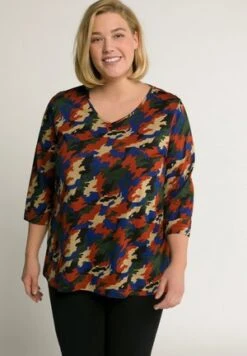 Ulla Popken FLOWER POWER PRINT SLINKY STRETCH - Langarmshirt - Light Violet -Ulla Popken a9e9e1963a1c42d2ab1e8ad2b677e003