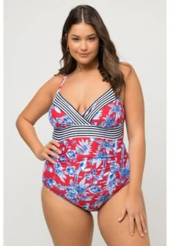 Ulla Popken IMPRIMÉ TOUCAN ET LARGES BORD - Badeanzug - Rouge -Ulla Popken aa0cce6b833c4b79a4dca0291bdc3844