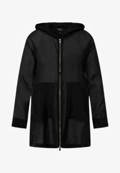 Ulla Popken CAPUCHE OVERSIZE CORDON DE SERRAGE - Leichte Jacke - Noir -Ulla Popken aa4c5bff562f49aea57bd4b58847055b