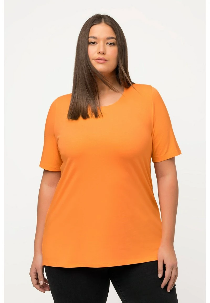 Ulla Popken RUNDHALSAUSSCHNITT - T-Shirt Basic - Cantaloupe Orange 8 Ulla Popken RUNDHALSAUSSCHNITT - T-Shirt Basic - Cantaloupe Orange – Bild 6
