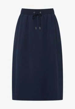 Ulla Popken LIGNE EN A AVEC TAILLE ÉLASTIQUE E - A-Linien-Rock - Bleu Nuit -Ulla Popken abe775d63e7c4fb8a74177f00035447c