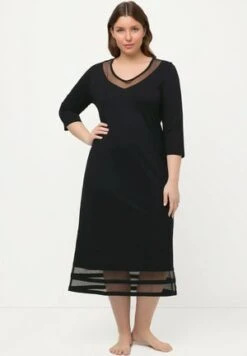 Ulla Popken DÉCOLLETÉ EN V, MANCHES C - Nachthemd - Noir -Ulla Popken ac4ef07a0f324345be3cf1cde7726f5b