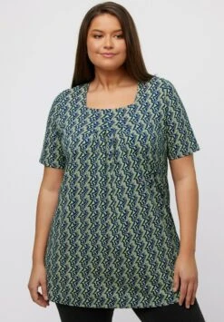 Ulla Popken T-Shirt Print - Bleu Foncé -Ulla Popken ad9efaf6f7be40d2887b9bc08b282c18