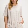 Ulla Popken T-Shirt Basic - Poederroze