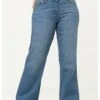 Ulla Popken Flared Jeans - Bleu Clair