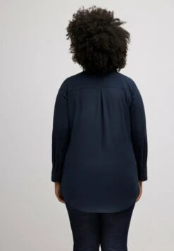 Ulla Popken Bluse - Navy Blue -Ulla Popken af5286efd7644609b9461aeb3ff82a7c