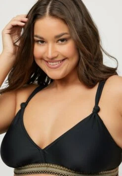 Ulla Popken SIERBANDJE, VERSTELBARE BANDJES - Bikini - Zwart -Ulla Popken b06df1b13dbd4525945d8a58f0bad255