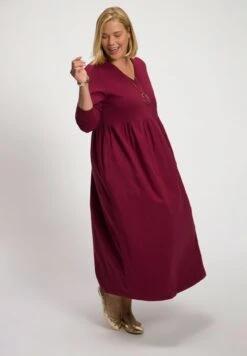 Ulla Popken Jerseykleid - Karminrot -Ulla Popken b12f2f0ba7bc470ca9ff5d0a0376c7ff