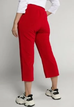 Ulla Popken ELASTIKBUND - Stoffhose - Salsa -Ulla Popken b2000ac2fe694b5181bcdab4642cff58