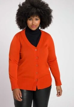 Ulla Popken Strickjacke - Saffraan
