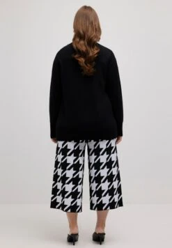 Ulla Popken STEHKRAGEN LANGARM - Strickpullover - Schwarz -Ulla Popken b3e1be6ae5b9470aa710f0d28cabd355