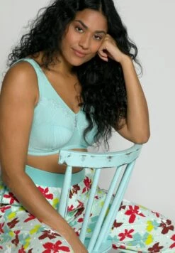 Ulla Popken T-Shirt BH - Bleu Menthe Clair -Ulla Popken b43e13720b2b4a279bce0a4e324f7d0e