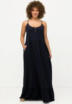 Ulla Popken SANS MANCHES DOUBLE VOLANT ET BRETEL - Maxikleid - Marine 13 Ulla Popken SANS MANCHES DOUBLE VOLANT ET BRETEL - Maxikleid - Marine -Ulla Popken b472580b7db74f789c0f78106775cc62 1