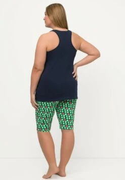 Ulla Popken MELONS COL ROND SANS MANCHES SET - Nachtwäsche Set - Bleu Nuit -Ulla Popken b4868b5f9cdb4038b69a97a3591e786e