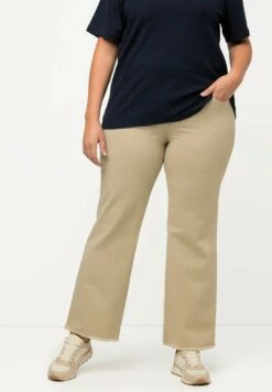 Ulla Popken Flared Jeans - Jaune Doux