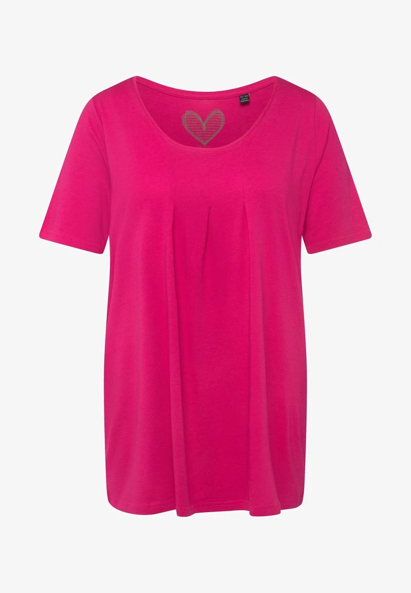 Ulla Popken GROSSE GRÖSSEN - T-Shirt Basic - Fuchsia Pink 7 Ulla Popken GROSSE GRÖSSEN - T-Shirt Basic - Fuchsia Pink – Bild 5