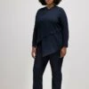 Ulla Popken Bluse - Navy Blue -Ulla Popken b5dba11c22724b4c83b137a3e0e3a85e