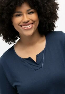 Ulla Popken Nachtwäsche Set - Nachtblau -Ulla Popken b5e7d550b90045479142d38a29eed401