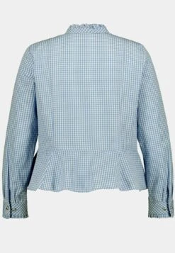 Ulla Popken Bluse - Mattes Jeansblau -Ulla Popken b5fc935f789747a284d7b72d77e64284