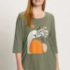 Ulla Popken Langarmshirt - Vijvergroen